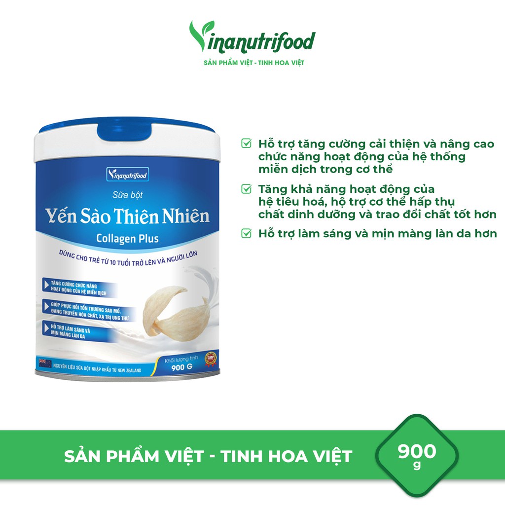 Sữa bột Colos Canxi Cá Tuyết Vinanutrifood tăng sức đề kháng, chắc khỏe xương, hồi phục sức khỏe hộp 900g