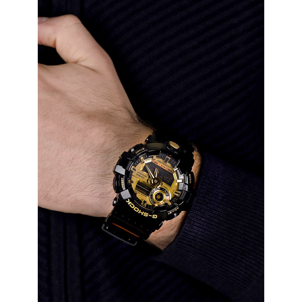 Đồng hồ nam Casio G-SHOCK GA-710 / GA-710GB-1A chống va đập chính hãng