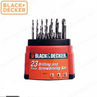 BỘ MŨI KHOAN VÀ VẶN VÍT 23 CHI TIẾT NEW 2017 BLACK+DECKER - 15095-B1