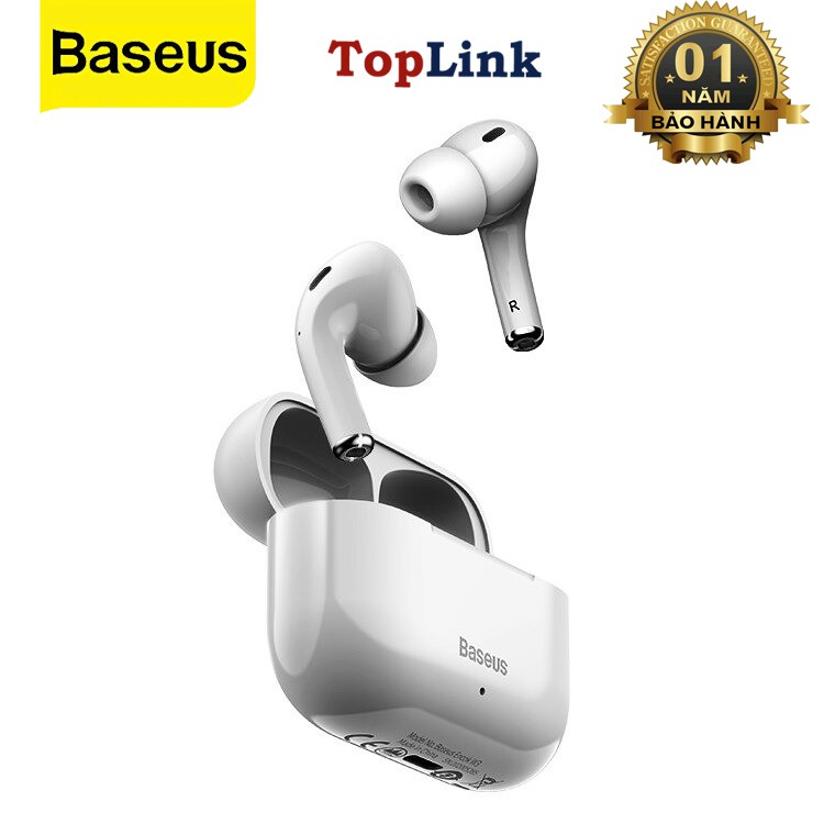 Tai Nghe Không Dây Bluetooth Baseus Encok W3 Bluetooth 5.0, Nghe 4h, Chống Ồn, Chống Nước