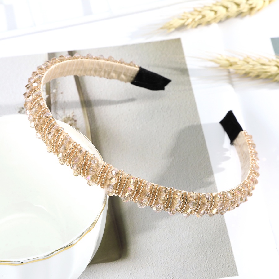 Băng đô đính hạt pha lê phong cách sang trọng thời trang Hàn Quốc cho nữ