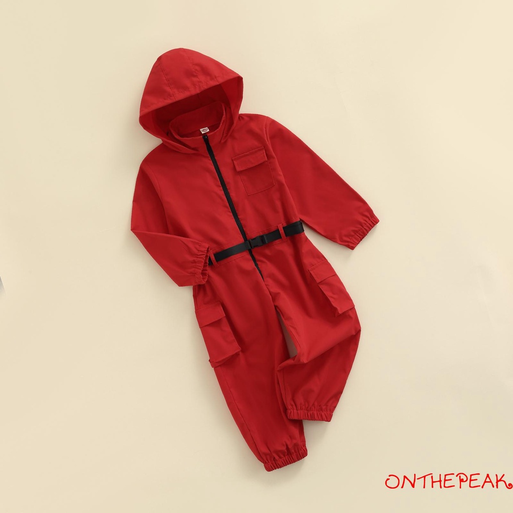 Bộ Trò Chơi Mực 2 Mảnh Bao Gồm jumpsuit + Thắt Lưng Cho Bé