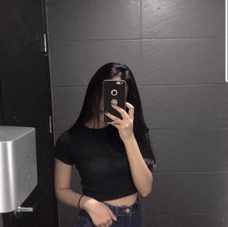 Áo Croptop Cổ TRÒN Form Body
