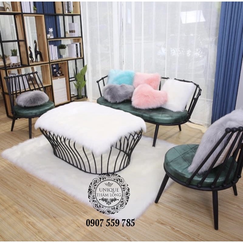 Gối lông thú - gối sofa phòng khách