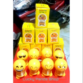 Emoji con lắc lò xo có đèn cảm ứng