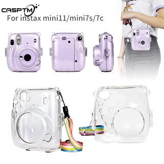 Vỏ Bảo Vệ Trong Suốt Màu Cầu Vồng Cho Máy Ảnh Fujifilm Instax Mini 7s 7c 11