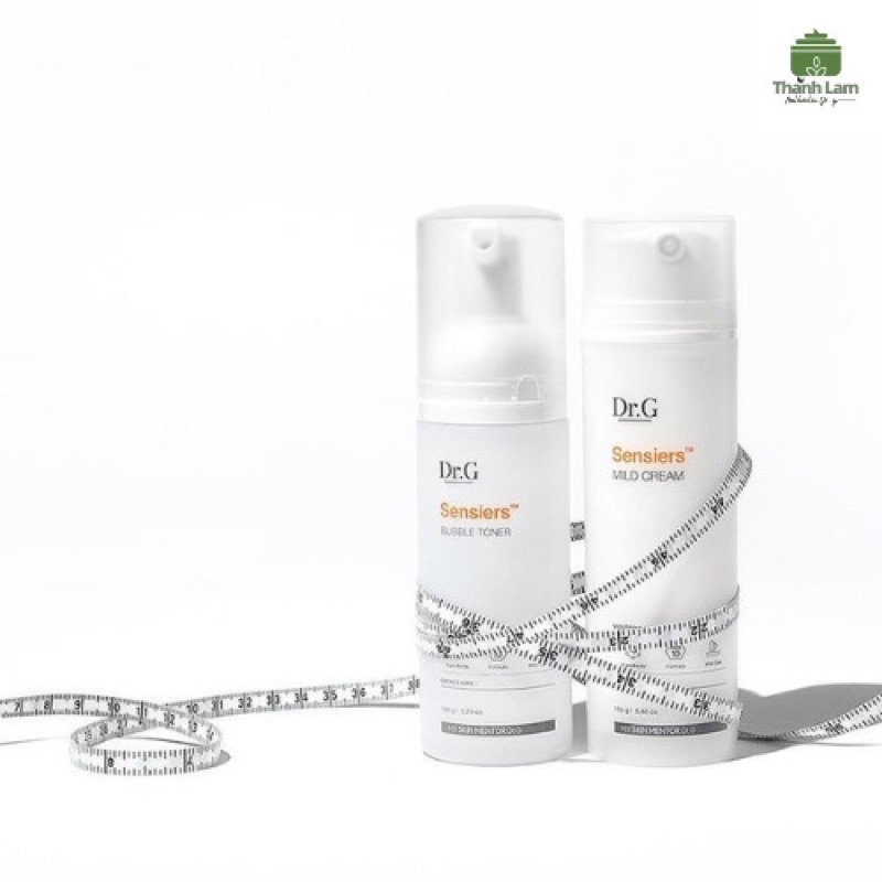Bộ toner và sữa dưỡng cho da yếu đang phục hồi Sensiers Bubble Toner & Sensiers Mild Cream Dr.g 150g | BigBuy360 - bigbuy360.vn