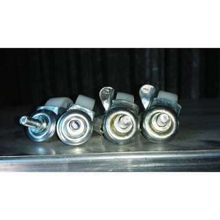 Bộ 4 bánh xe nhựa trắng vít  40mm