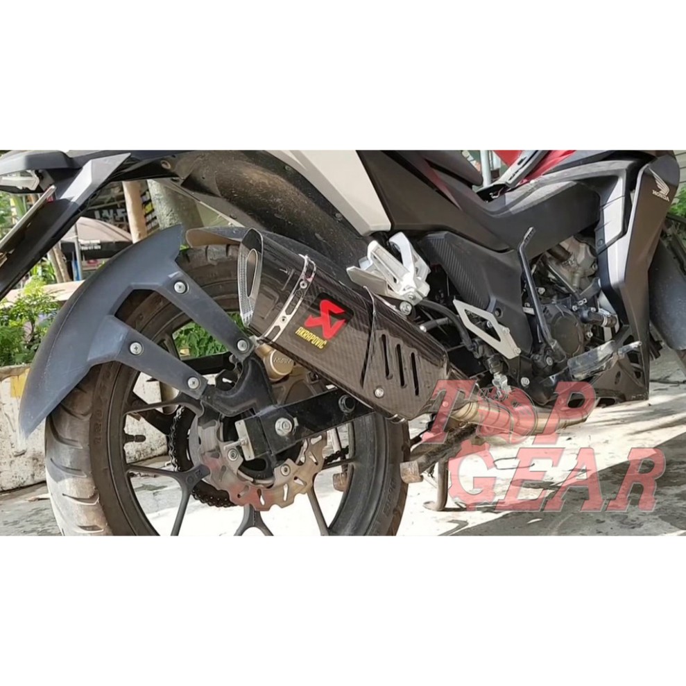 Pô Akrapovic R1 full Carbon - Cổ đi kèm tùy xe  <TOPGEAR>