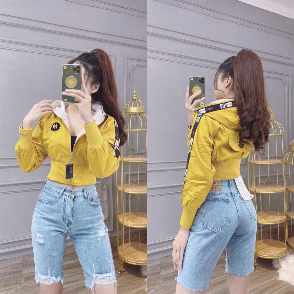 [SIÊU PHẨM] ÁO KHOÁC THỜI TRANG KAKI VIỀN TAY CAO CẤP