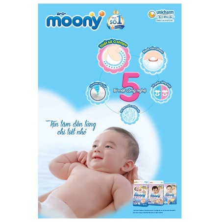 TÃ DÁN/QUẦN MOONY NHẬT ĐỦ SIZE NB63/ S58/ M46/ L36/ XL32/ XXL26