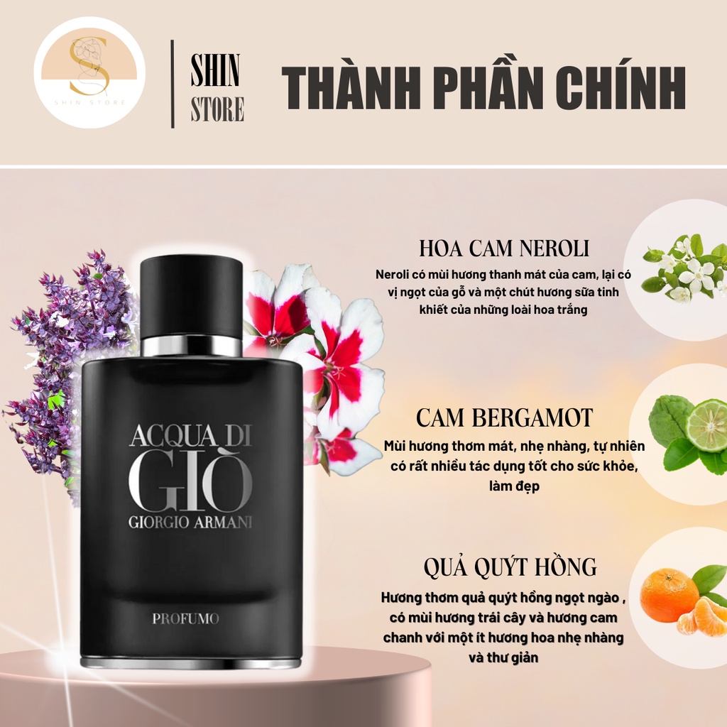 Nước Hoa Nam Giorgio Armani Acqua Di Gio Profumo Pour Homme EDP 75ml-  Hương Thơm Hiện Đại Trẻ Trung Và Cuốn Hút