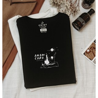 Áo thun in trắng đen cotton 🍄Anam Cara 🍄