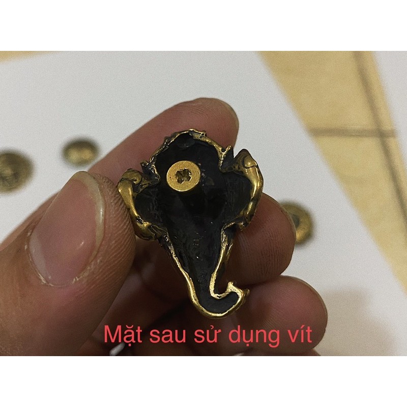 Mặt nút kiểu Conchos Đồng Thau Cao Cấp chuyên làm nút bấm túi ví da thủ công