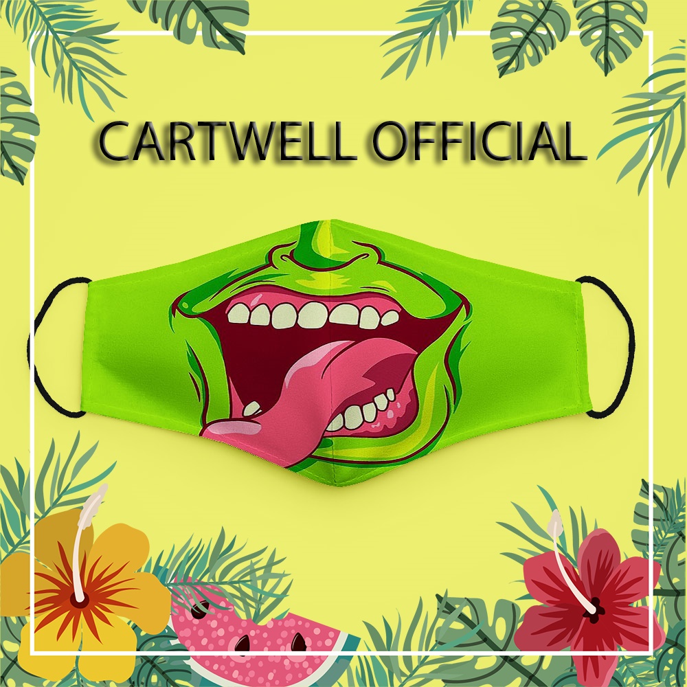 Khẩu trang cute đáng yêu thú cưng trẻ em vui nhộn cho bé Hình Vẽ DRAWN CARTWELL kháng khuẩn chất liệu vải mềm thoáng khí