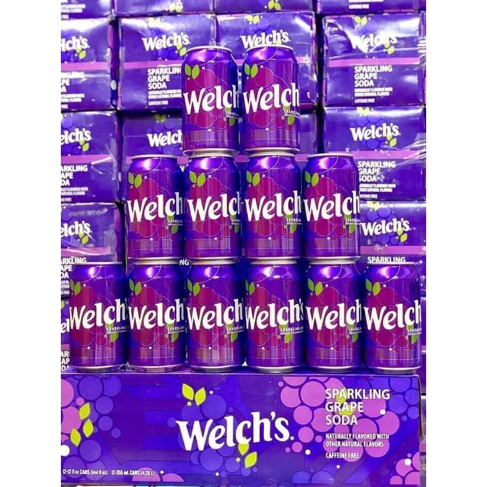 Nước Ngọt Nho Welch’s Sparkling Grape Soda 355ml Mỹ