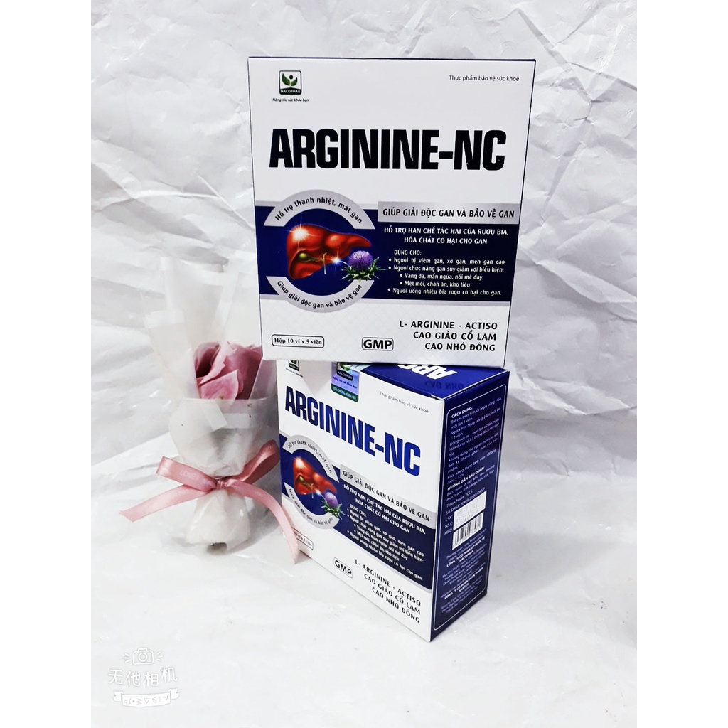 Viên uống Giải độc gan ARGININE NC, hỗ trợ thanh nhiệt, mát gan; tăng cường chức năng gan; hỗ trợ hạ men gan