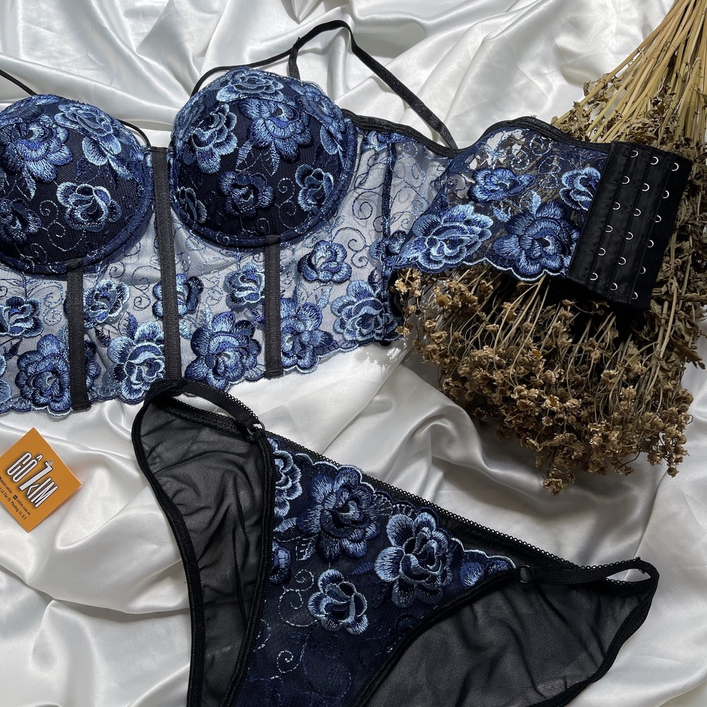 Áo Croset gọng quyến rũ ren thêu hoa nổi nâng tốt Cô Kim 7 | BigBuy360 - bigbuy360.vn