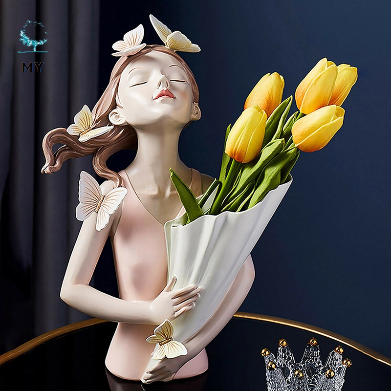 Lọ hoa hình cô gái xinh đẹp thích hợp làm đồ trang trí nội thất