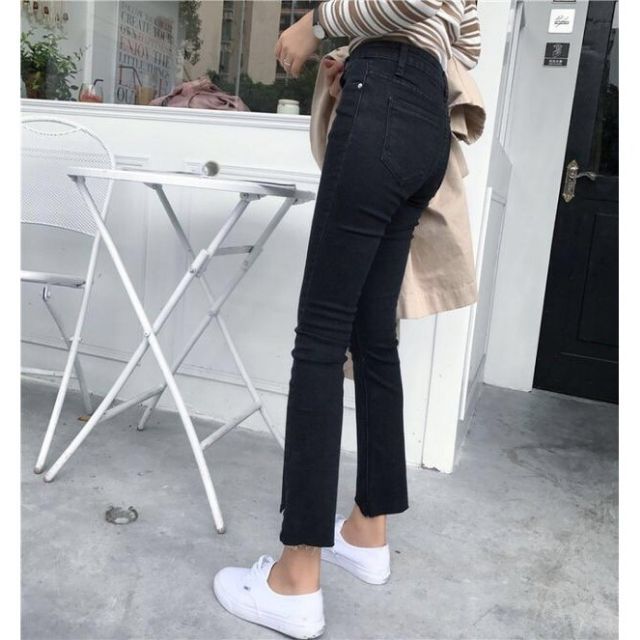 {Size 26 -35} Quần Jean Nữ ỐNG LOE Rách Gấu