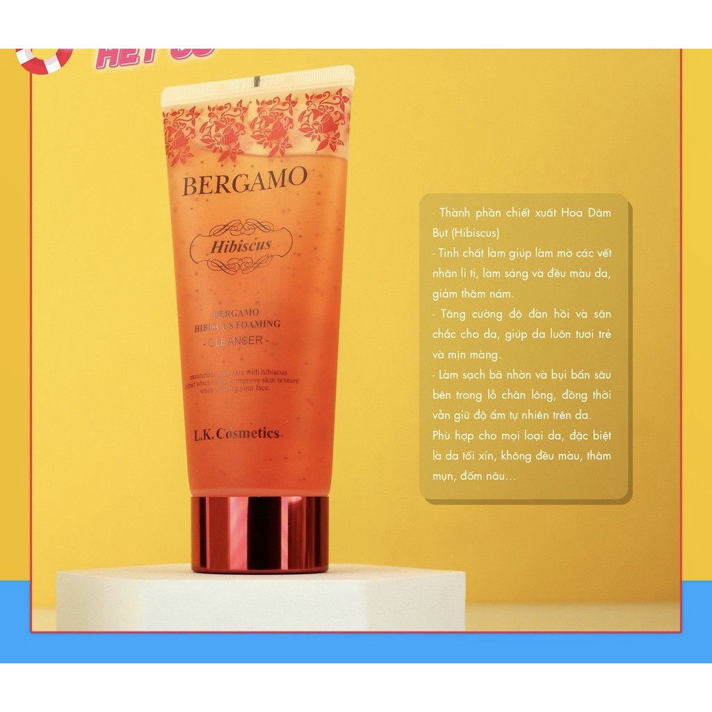 Sữa rửa mặt BERGAMO Foaming Cleanser 150ml