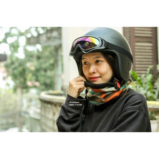 [Thanh Lý - Hàng Đẹp] Nón Bảo Hiểm Moto 3/4 Đầu Đen Trơn