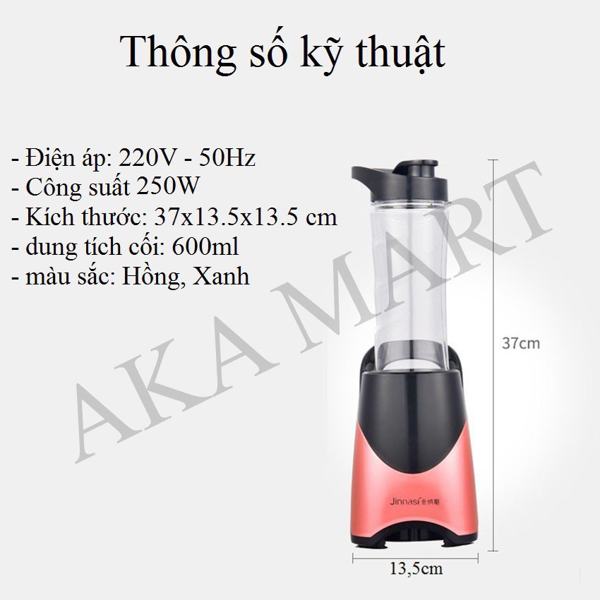 Máy xay sinh tố mini cầm tay loại tốt - Máy xay sinh tố đa năng xay thực phẩm công suất lớn - Aka mart