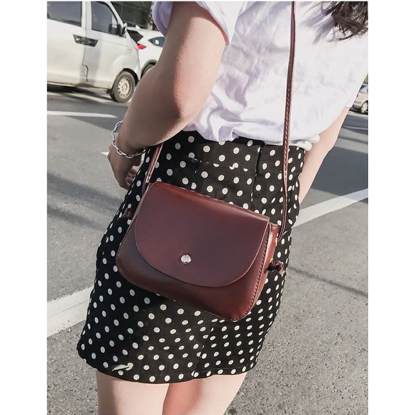 Túi xách nữ đeo vai đeo chéo chất da mềm, phong cách đơn giản Capucha T79