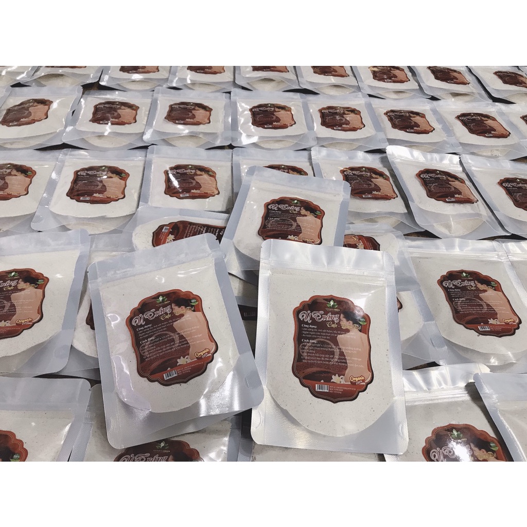 Ủ trắng cafe đậu đỏ tẩy tế bào chết, làm da trắng sáng