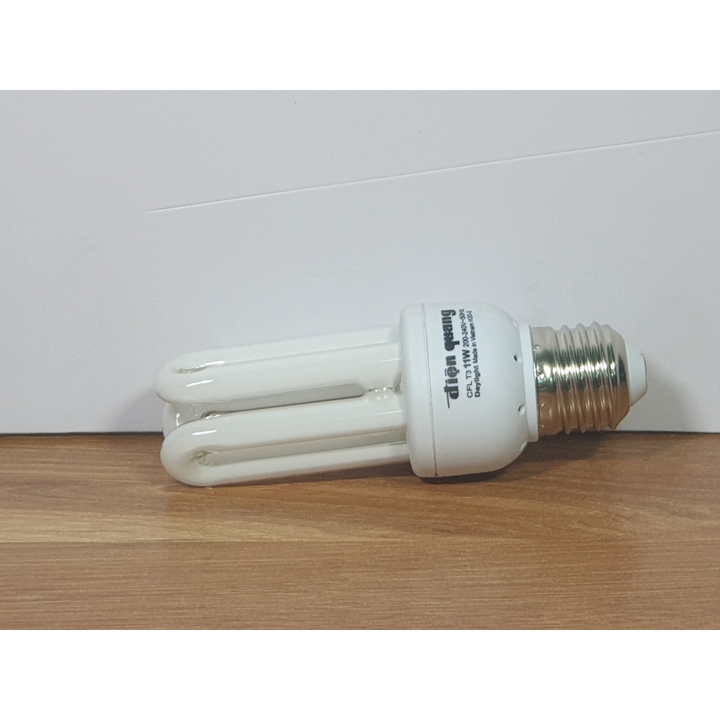 Bóng Compact Điện Quang, Philips 2U, 3U ánh sáng Trắng, đuôi E27  - Điện gia dụng Hoàng Kim