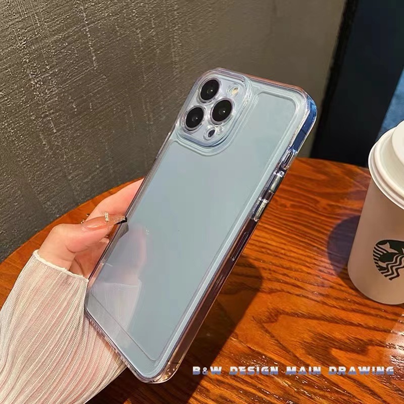 Ốp Điện Thoại TPU Mềm Trong Suốt Chống Sốc Đơn Giản Sang Trọng Cho iPhone 14 13 12 11 Pro MAX 11 IX XR XS MAX 7 8 Plus