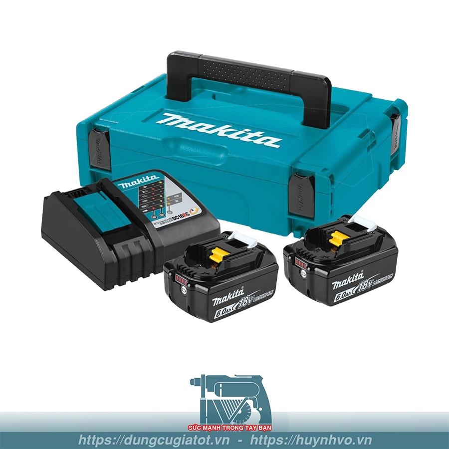 Bộ pin sạc 18V-6.0Ah Makita MKP1RG182 ( 198116-4)