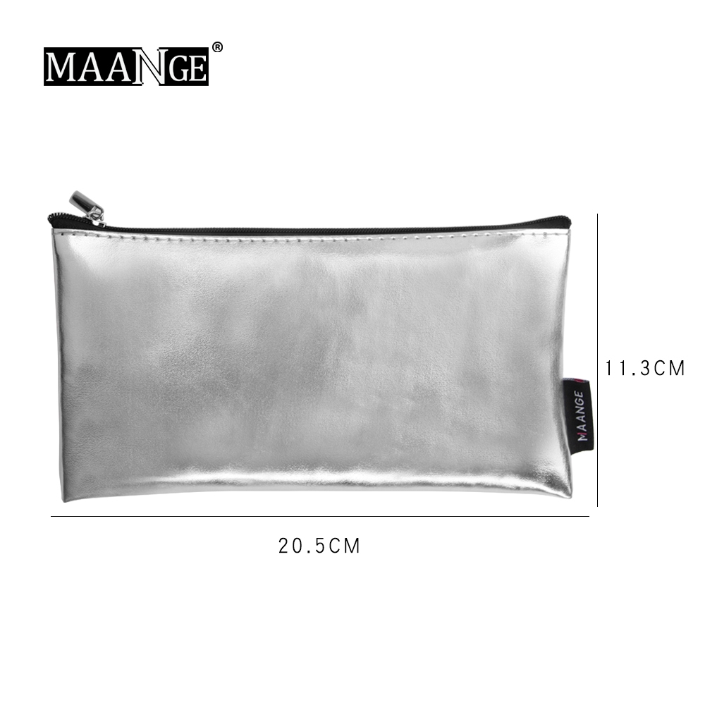 Túi Đựng Trang Điểm MAANGE Không Thấm Nước Chất Liệu PU Cao Cấp 0117