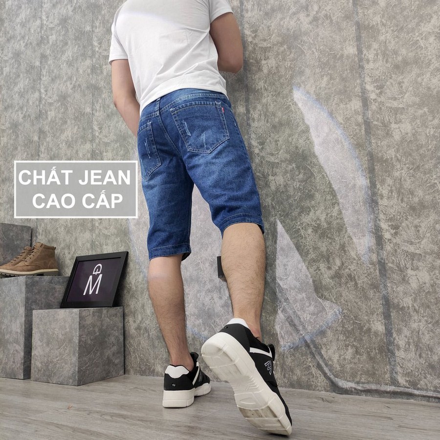 [Mã FAMAYMA2 giảm 10K đơn 50K] Quần short jean nam TS413 vải chất đẹp không phai màu đẹp Tronshop