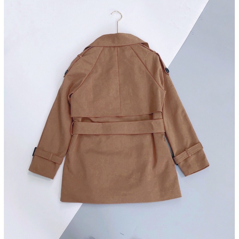 ✨Áo măng tô✨áo trechcoat dáng ngắn chất kaki siêu đẹp | BigBuy360 - bigbuy360.vn