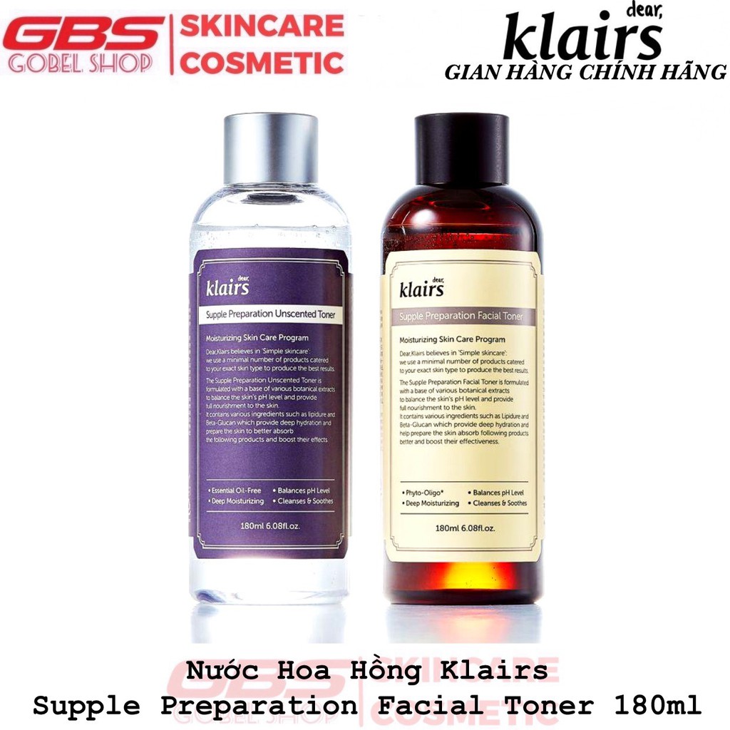 Nước Hoa Hồng Klairs Supple Preparation Facial Toner