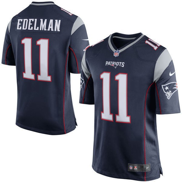 Áo Thun Thể Thao Dáng Rộng Phong Cách Anh Quốc Patriots NFL Số 11 Julian Edelman Huyền Thoại Jersey