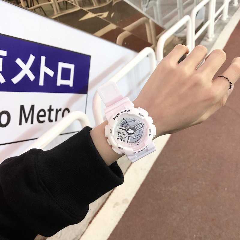Đồng hồ thể thao nam nữ kim và điện tử Sport watch dây cao su | BigBuy360 - bigbuy360.vn
