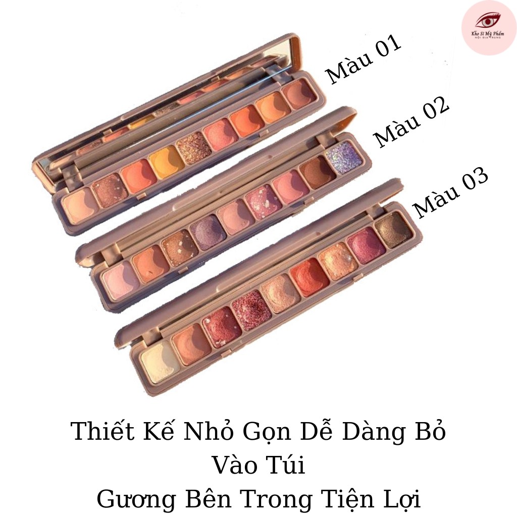 Phấn mắt DIKALU Soft Eye Shadow 9 ô chính hãng - bảng phấn mắt JINT