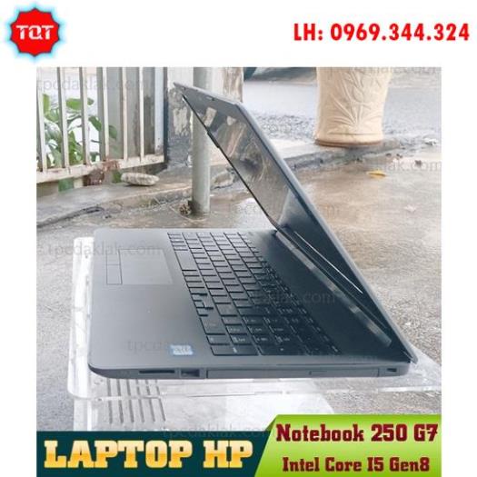 TQT Shop - Laptop HP 250 G7 Notebook PC | Core I5 8265U |Ram 4GB PC4 | SSD 256GB | UHD Graphics 620 | LCD 15.6" HD