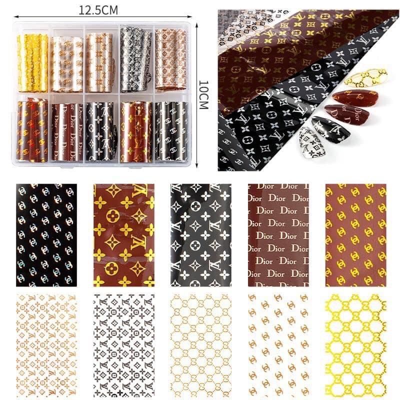 Set foil dán móng