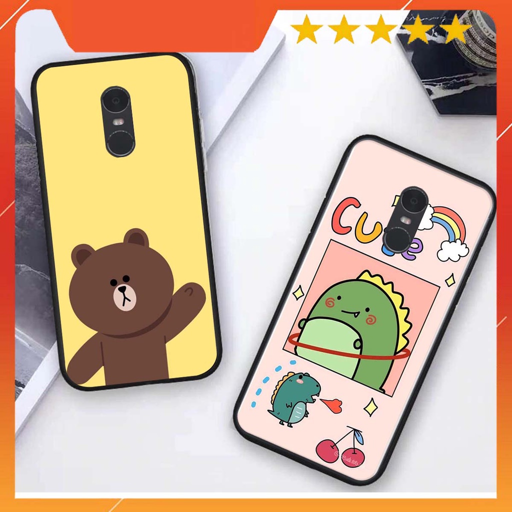 Ốp lưng Xiaomi REDMI NOTE 4 / REDMI NOTE 4X in hình khủng long , gấu nâu xinh xắn, siêu cute  mà còn vô cùng RẺ -ĐẸP