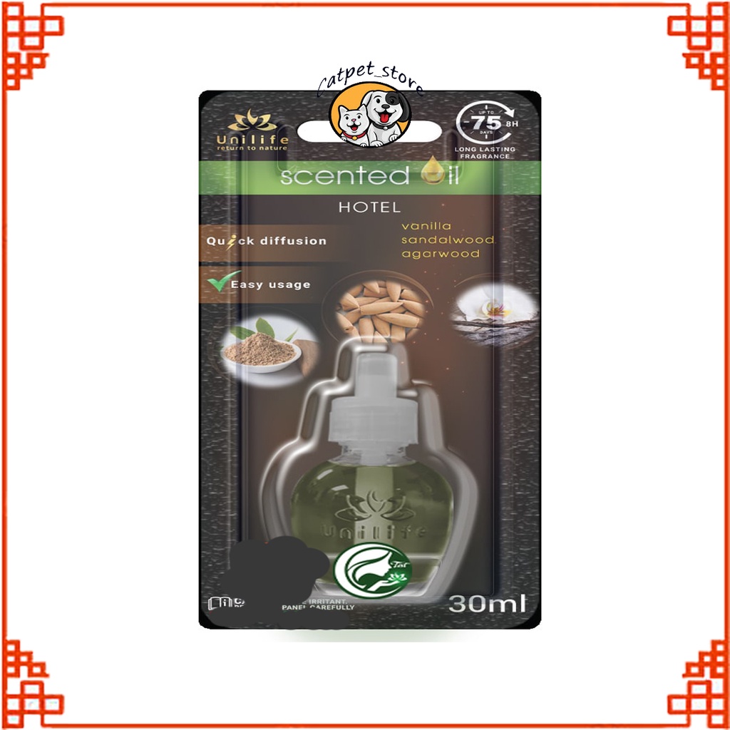 Tinh dầu nước hoa Hotel ❄chai 30ml❄ tinh dầu thiên nhiên Vanilla, Đàn hương, Trầm hương nguyên chất Unilife[ CHÍNH HÃNG]