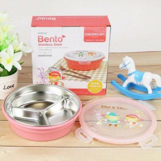 Bát inox bento chia ngăn