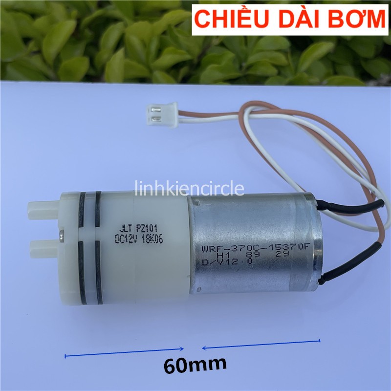 Máy bơm 370 DC không khí tự mồi 12V máy bơm không khí áp suất âm bơm oxy máy bơm màng - LK0364