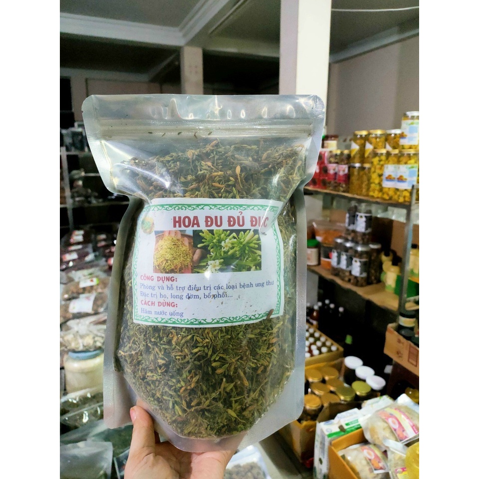 Hoa đu đủ đực khô nguyên chất sấy lạnh loại 1 gói 100gram