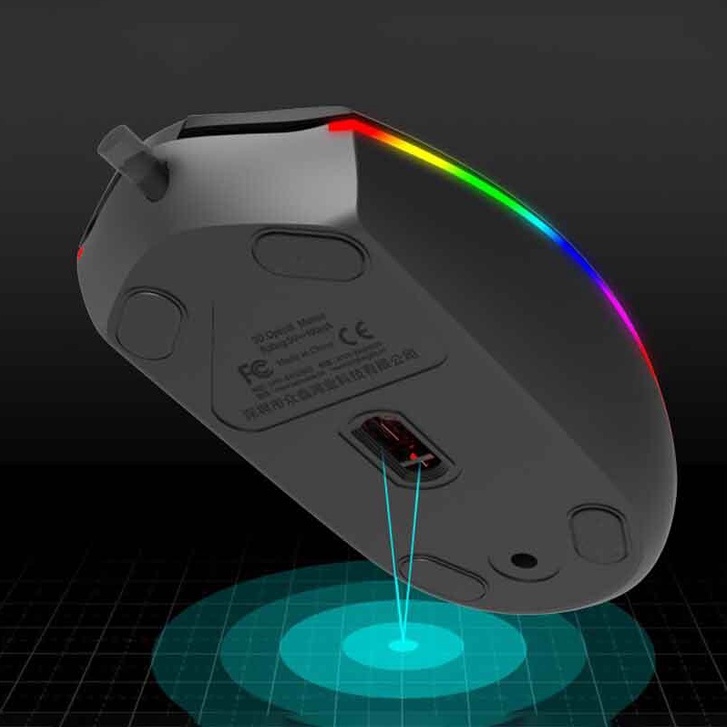 Chuột Máy Tính Zerodate V6 Gaming Có Dây Dễ Thương Có Đèn Led Neon Rgb Đổi Màu 1600 Dpi Giá Rẻ Dành Cho Pc Bàn Laptop