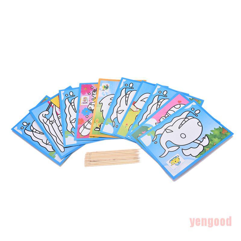 1 Bộ Dụng Cụ Vẽ Cạo Râu Kích Thước Nhỏ 9x12cm Giáo Dục Sớm Cho Bé