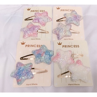 5 cặp kẹp ngôi sao sequins lấp lánh