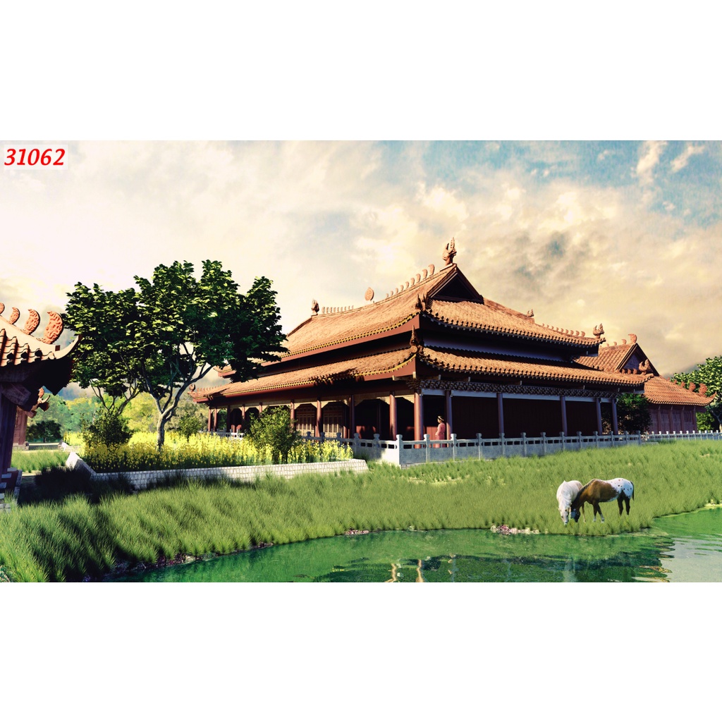 Tranh lụa 3D phong cách Hà Nội xưa siêu thực